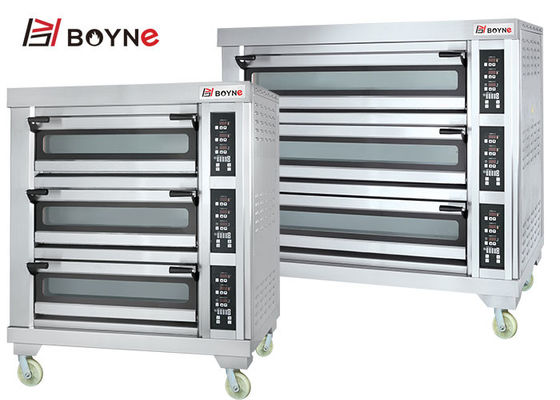 Bakery Shop High End 20~400°C Commercial Bakery Three Deck Nine Trays Bread Oven