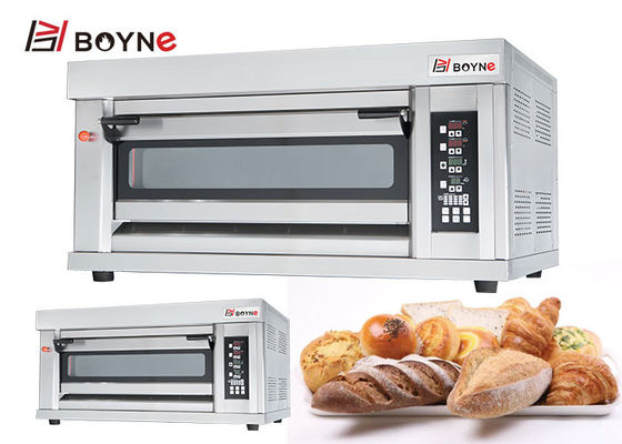 Commercial Microcomputer Type High Temperature 20-400°C One Deck Two Tray Gas Bakery Oven