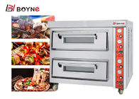 20~500°C High Temperature Stainless Steel  Commercial Gas Two Deck Pizza Oven