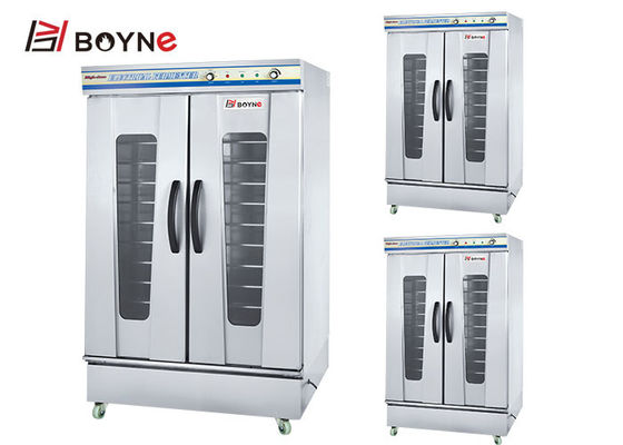 Stainless Steel Double Door Twenty Four Trays Fermentation Box For Bakery Shop