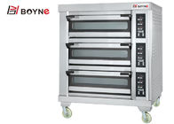 Computer Controlled Stainless Steel Gas Oven For Kitchen Bakery