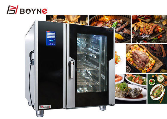 Professional 6 Trays Combi Oven Electric 380v With Touch Screen can baking and steaming