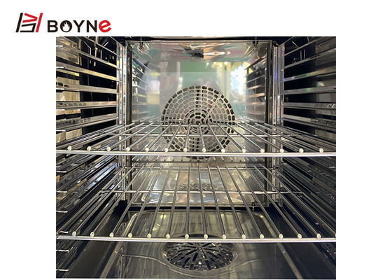 Professional 6 Trays Combi Oven Electric 380v With Touch Screen can baking and steaming