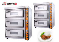 Fast Heating Baking Pizza Oven Double Deck Pizza Stove Electrical Or Gas Available