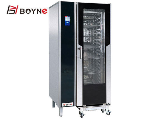 Commercial Kitchen Cooking Equipment 20 Layers Stainless Steel Touch Screen Version Electric  Combi Oven