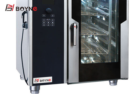 Electric 6 Trays Steam Combi Oven With Injection 380v Stainless Steel for saving the time and one people can operate