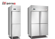 Commercial Kitchen stainless steel 4 Door Freezer Refrigerator Insert  Trays Cabinet