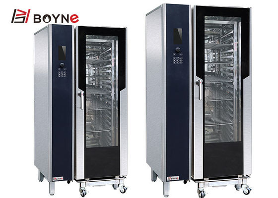 20 Tray Combi Oven Boiler Bake And Steam Function For Canteen Hotel Kitchen