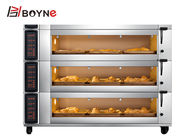 1.2mm Commercial Bakery Kitchen Equipment Touch Screen Oven With Cabinet 8 Trays