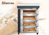1.2mm Commercial Bakery Kitchen Equipment Touch Screen Oven With Cabinet 8 Trays