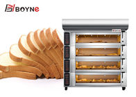 Bakery Shop Four Deck Twelve Trays Bread Baking Oven Stainless Steel