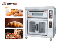 Commercial Bakery Equipment One Layer Two Trays Gas Bakery Oven With Proofer