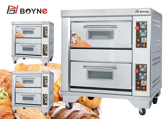 Electirc Commercial Stainless Steel Bakery Deck Oven 2 Deck 2 Tray