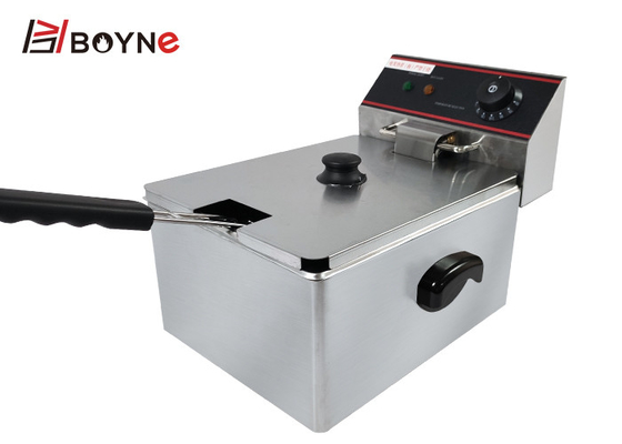 Single Tank Fryer Single Basket Electric Deep Fryer For Restaurant