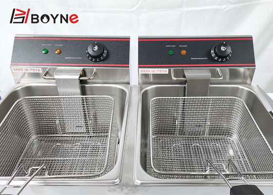 6.5kw Snack Food Stainless Steel Electric Fryer With Foam Inside