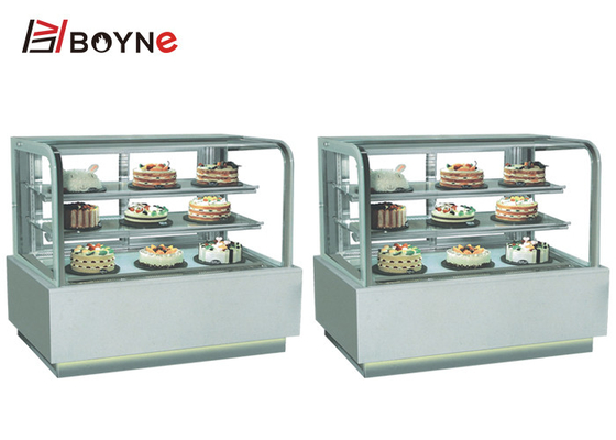 Japanese Style Three Layer Cake Freezer with Marble Base for bakery shop