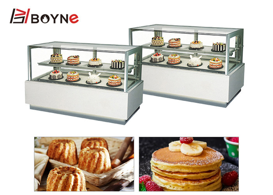 Japaese Style Right Angle Two Layers Cake Display for bakery shop