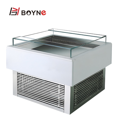 Commercial Open Drawer Type Chocolate Cake Display Cabinet with stainless steel material with painting