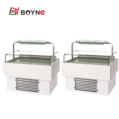 Double Sided Open Cake Display Case One Floor Display Freezer