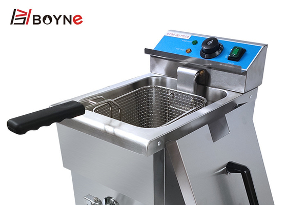 Stainless Steel 201 Single Tank Electric Fryer For Fried Food