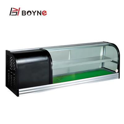 340KW Cake Display Case Single Or Double Layers Sushi Fridge Cabinet