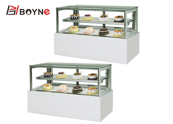 550W Cake Display Case Apron Panel Marble LED Interior Lighting