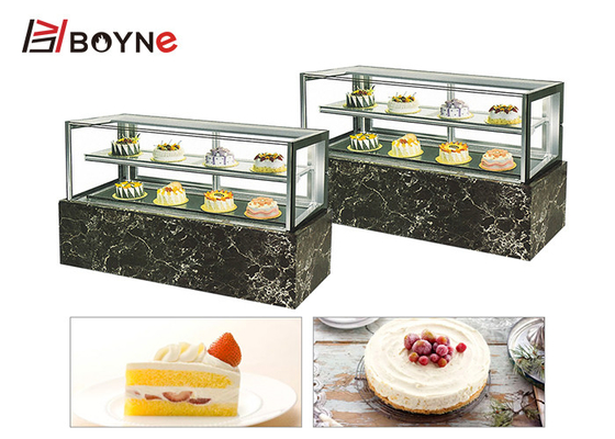 550W Cake Display Case Apron Panel Marble LED Interior Lighting