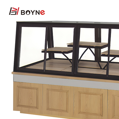 Single Sided Two Layer Bread Display Cabinet For Bakery Shop