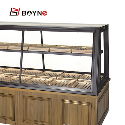 Single Sided Two Layer Bread Display Cabinet For Bakery Shop