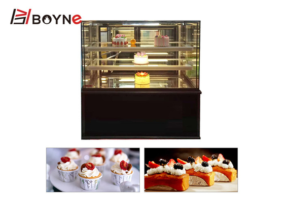 R134A Cake Display Case Black Three Layer Bread Chiller Showcase