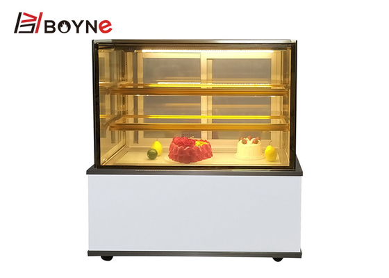 White Marble 3 Layer Cake Display Chiller Showcase For Restaurant