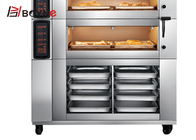 Touch Screen 3 Deck 9 Trays Electric Bread Baking Oven for big output bread