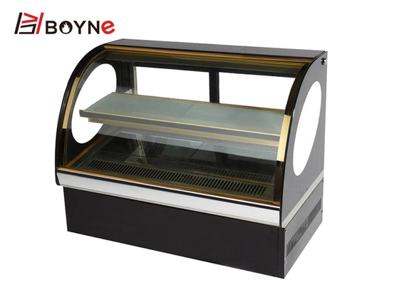 550W Fan Cooling Cake Display Case With Adjustable Toughened Glass Shelves