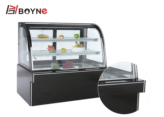 Curve Type Three Layer Cake Display Case Pastry Display Chiller