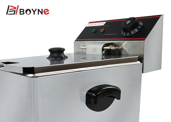 6L Single Tank Stainless Steel Fryer Machine For Snacks