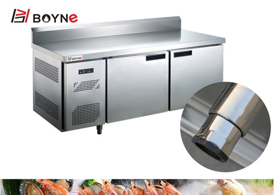 Stainless Steel material Restaurant One Door Counter Fridge Prep Table Freezer of silver color