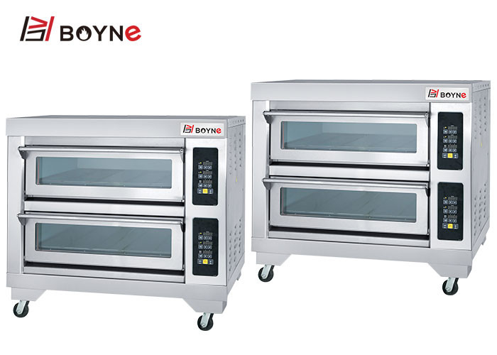380v Double Layer 150kg Stainless Steel Baking Oven Four Trays for Hotel