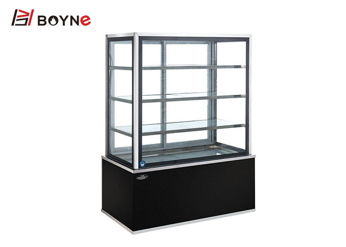 Floor Standing Straight Bread Display Counter 4 Layer Marble Base High Efficiency