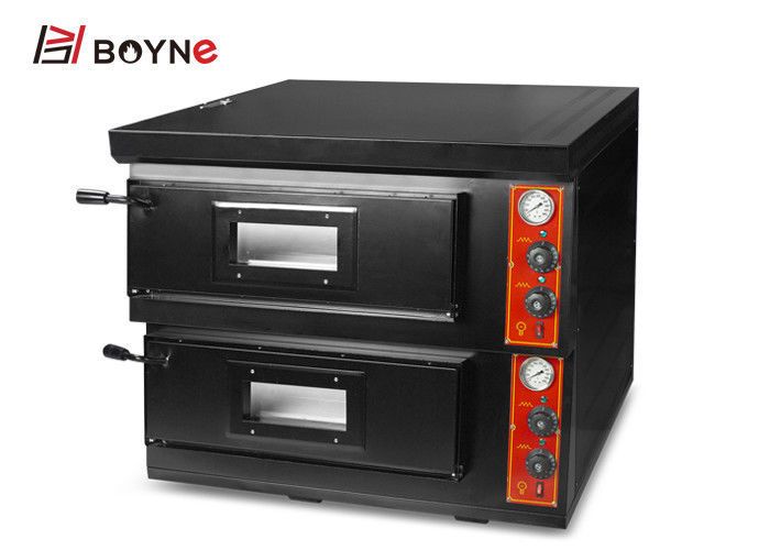 Window View Commercial 2 Decks Gas Pizza Oven For Hotel 1 Layer Bread Toaster 9KW Desktop Type