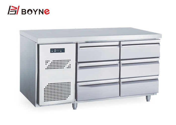 300L Industrial Undercounter Fridge , 385W Commercial Kitchen Refrigeration Equipment for keep food fresh