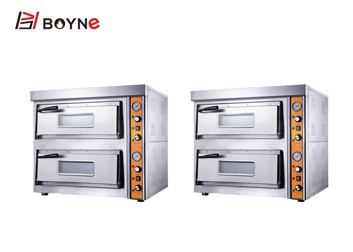 Industrial Electric Pizza Oven Countertop 2 Layer Ceramic Baseplate 120kg 8.4kw