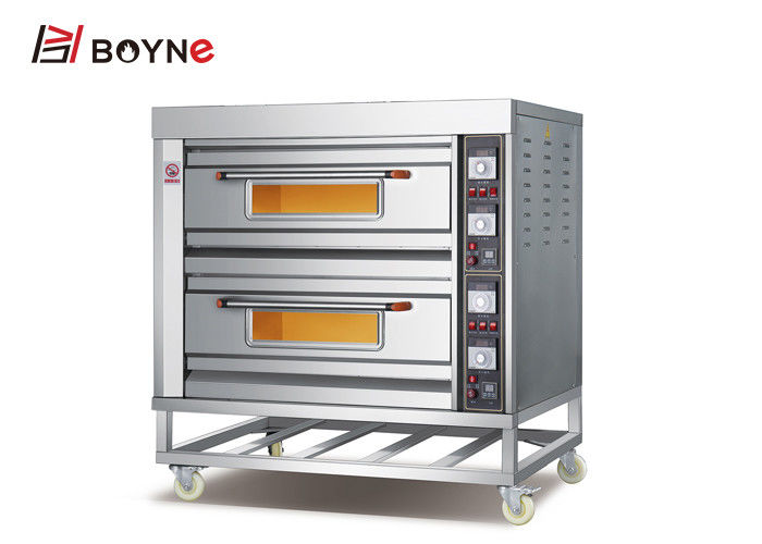 Electric Double Deck Four Trays Industrial Baking Oven