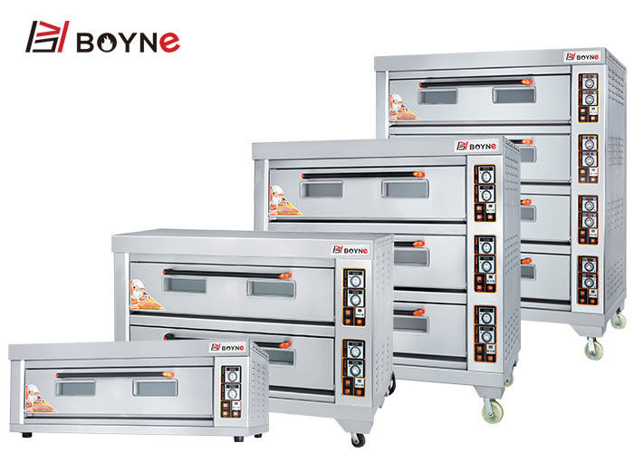 Stainless Steel Deck Oven Four Deck Twelve Tray Large Capacity