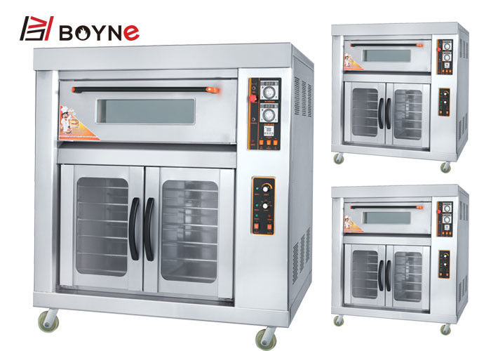 Two Deck Four Trays Gas Oven With Proofer Baking And Fermentation Conjoined Gas Oven