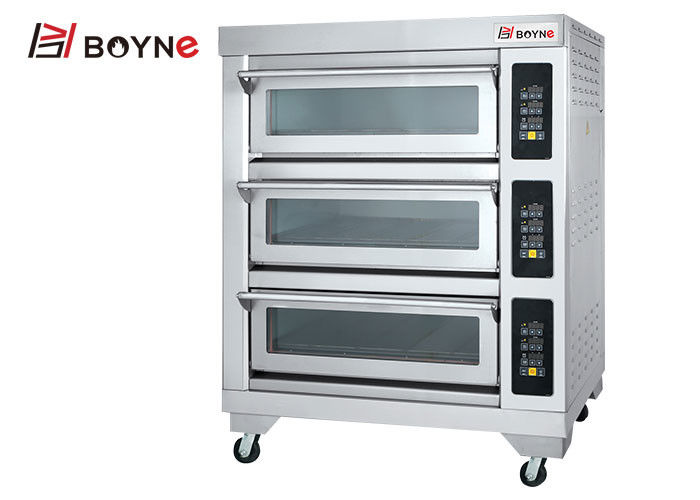 Electric Deck Oven One Deck Two Trays Bakery Equipment For Bread Shop Pizzeria