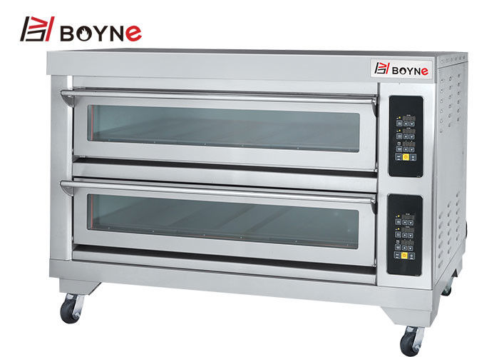 Double Layer Six Trays 380v Oven Electric Stainless Steel for Restaurant