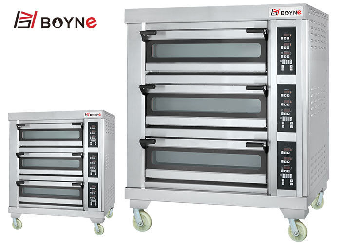 Industrial Baking Oven Three Layer Nine Trays Electric Stainless Steel for baking all kinds bread