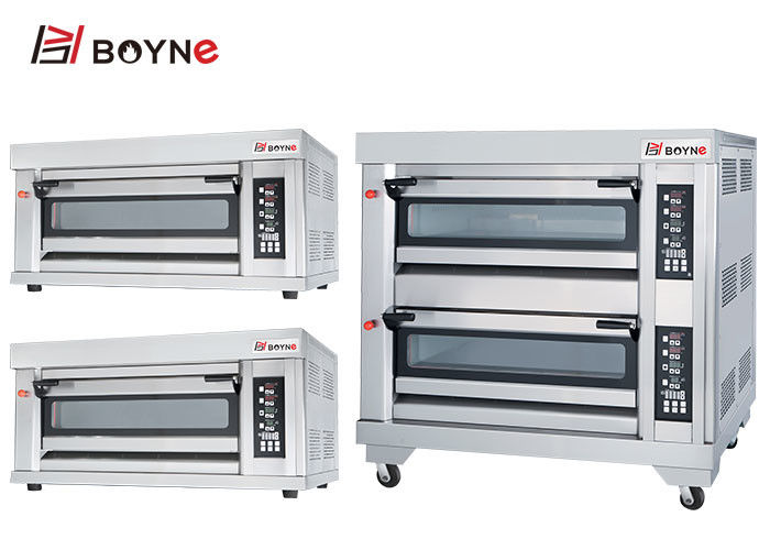 Three Layer Six Trays Gas Oven With Computer Panel for Baking Shop