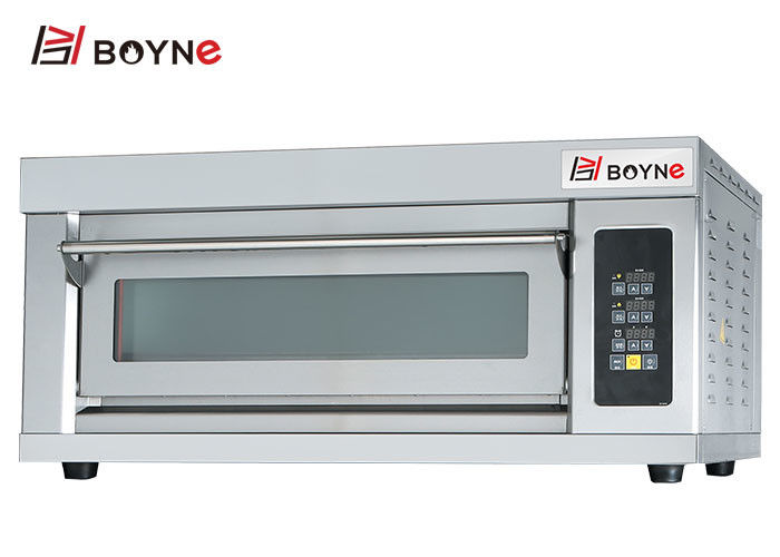 Commercial Microcomputer Type Stainless Steel One Deck Two Trays Bakery Oven