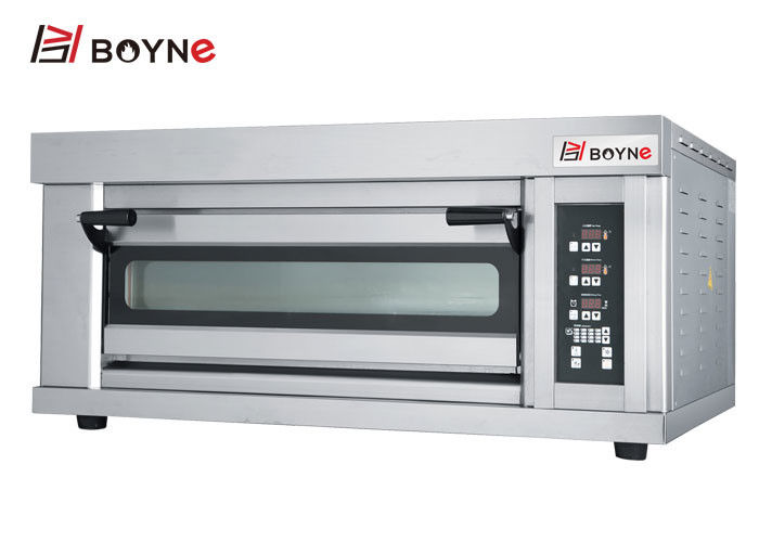 High End Microcomputer Stainless Steel Commercial  One Deck Two Trays Bakery Oven